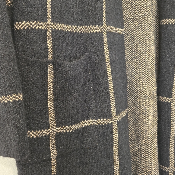 NWOT Windowpane Open Sweater Size Medium - Picture 4 of 6